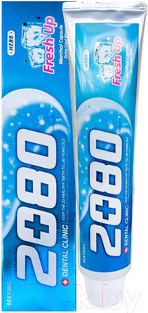 Изображение товара Зубная паста KeraSys Dental Clinic 2080 Fresh Up С лечебными травами освежающая (120г)