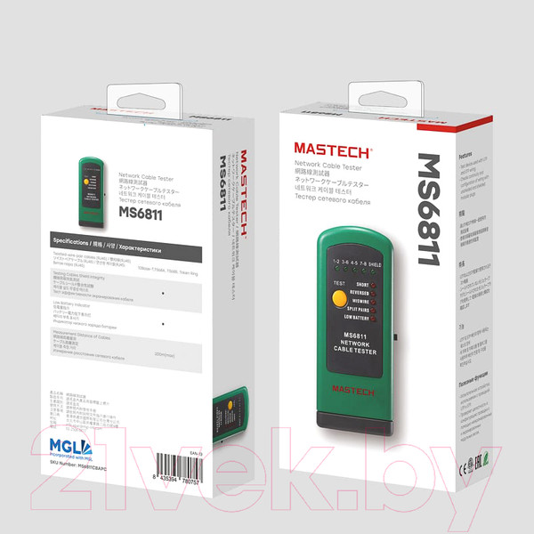 Изображение товара Кабельный тестер Mastech MS6811