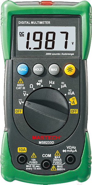 Изображение товара Мультиметр цифровой Mastech MS8233D