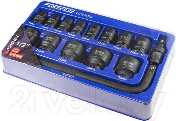 Изображение товара Набор головок слесарных Forsage F-4159MPB