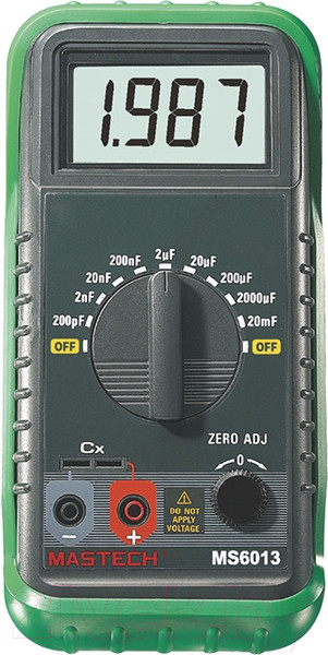 Изображение товара Измеритель емкости конденсаторов Mastech MS6013 (C-метр)