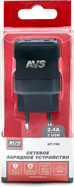 Изображение товара Адаптер питания сетевой AVS UT-724