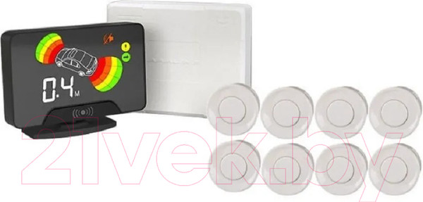 Изображение товара Парковочный радар AAALine LCD-18 (белый)