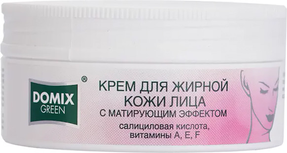 Изображение товара Крем для лица Domix Green Для жирной кожи лица с матирующим эффектом (75мл)