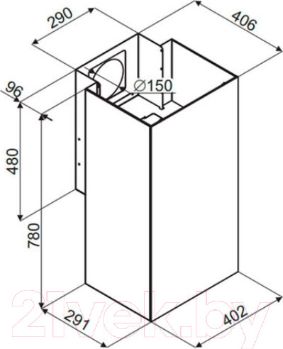 Изображение товара Вытяжка коробчатая Maunfeld Bath 402 (золото)