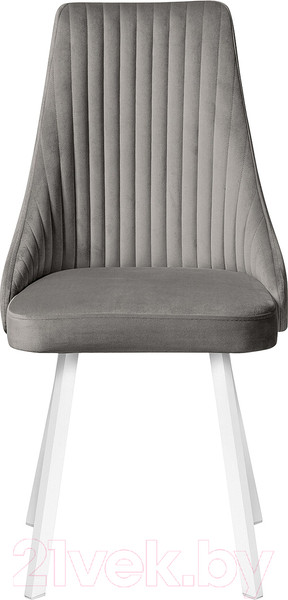 Изображение товара Стул Олмеко Лион (велюр тенерифе стоун/белый)