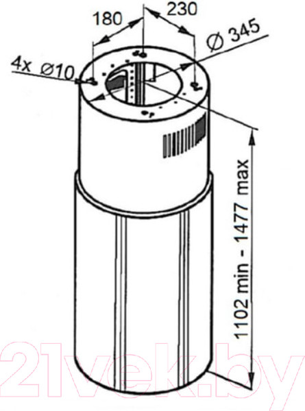 Изображение товара Вытяжка коробчатая Maunfeld Lee Push 397 (золото)