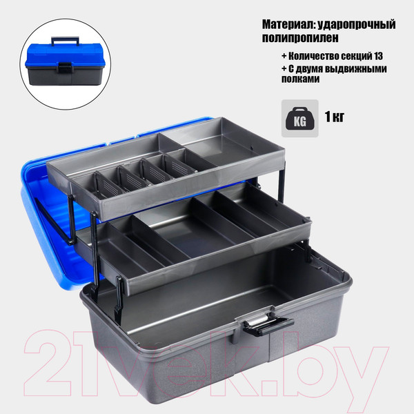 Изображение товара Ящик рыболовный Helios T-HS-FB2-B
