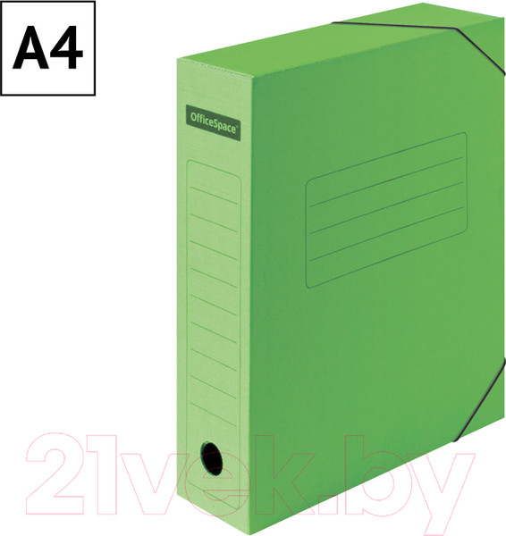 Изображение товара Коробка архивная OfficeSpace 225425 (зеленый)