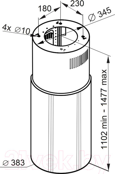 Изображение товара Вытяжка коробчатая Maunfeld Lee Push 397 (черный)