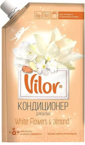 Изображение товара Кондиционер для белья Vilor Миндаль и белые цветы (1л)