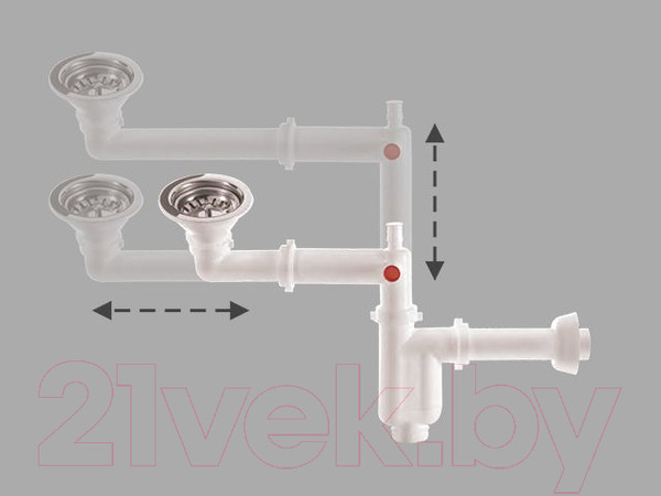 Изображение товара Сифон Bakimay 3 1/2" / 0402004080