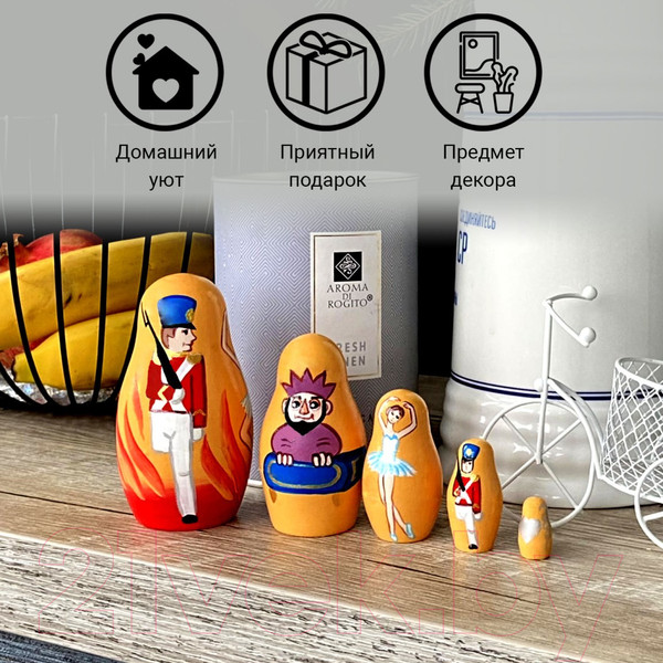 Изображение товара Матрешка сувенирная Брестская Фабрика Сувениров Стойкий оловянный солдатик / 5328