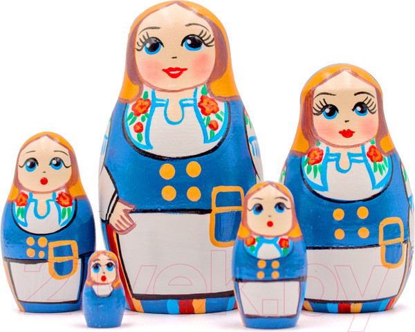 Изображение товара Матрешка сувенирная Брестская Фабрика Сувениров Матрешка в народном финском костюме / 5024