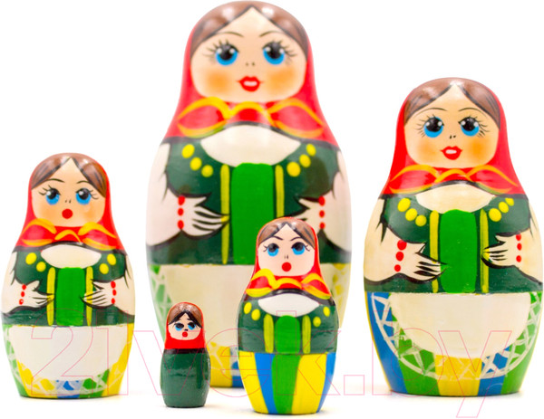 Изображение товара Матрешка сувенирная Брестская Фабрика Сувениров В немецком платье Dirndl / 5054