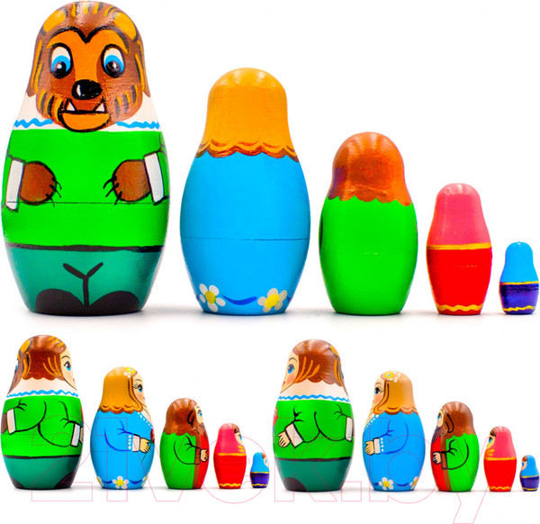 Изображение товара Матрешка сувенирная Брестская Фабрика Сувениров Красавица и Чудовище / 5165