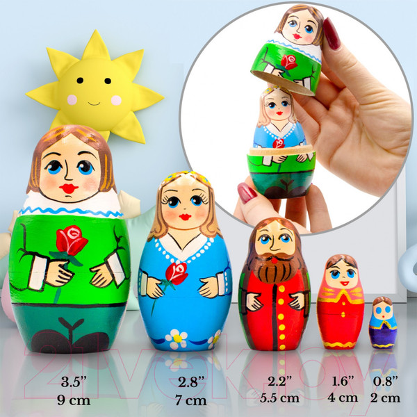 Изображение товара Матрешка сувенирная Брестская Фабрика Сувениров Красавица и Чудовище / 5165