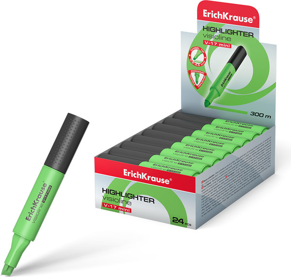 Изображение товара Текстовыделитель Erich Krause Visioline V-17 Mini / 56696 (зеленый)