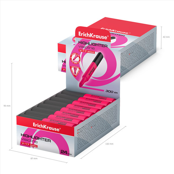 Изображение товара Текстовыделитель Erich Krause Visioline V-17 Mini / 56697