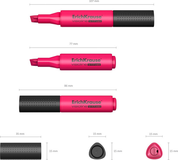 Изображение товара Текстовыделитель Erich Krause Visioline V-17 Mini / 56697