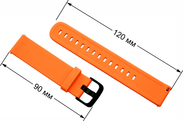Изображение товара Ремешок для умных часов Bingo Для Amazfit Bip/GTS/GTR 42mm (20мм, оранжевый)