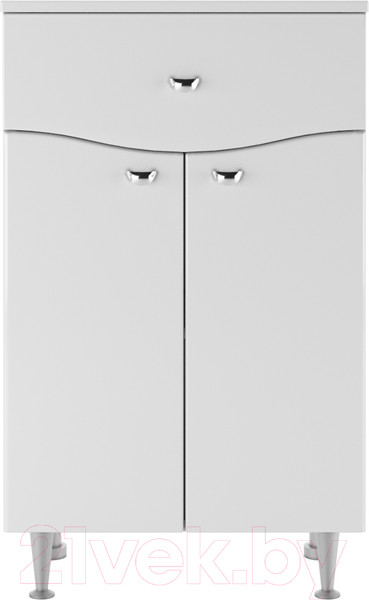 Изображение товара Тумба для ванной Айсберг 50 Волна с верхним ящиком В1