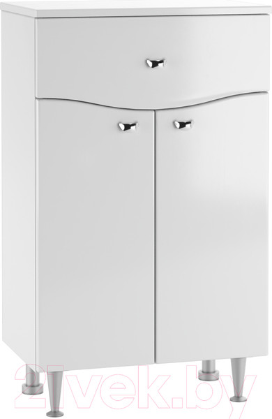 Изображение товара Тумба для ванной Айсберг 50 Волна с верхним ящиком В1