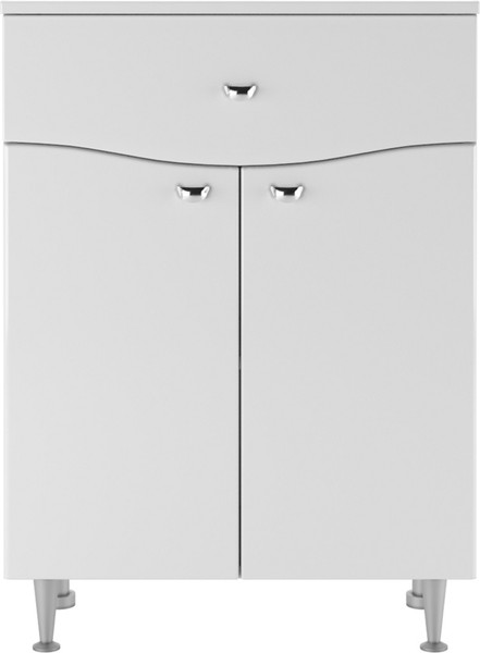 Изображение товара Тумба для ванной Айсберг 60 Волна с верхним ящиком В1