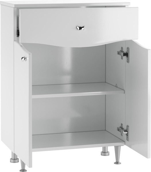 Изображение товара Тумба для ванной Айсберг 60 Волна с верхним ящиком В1