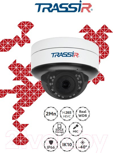Изображение товара IP-камера Trassir TR-D3121IR2 v6 2.8
