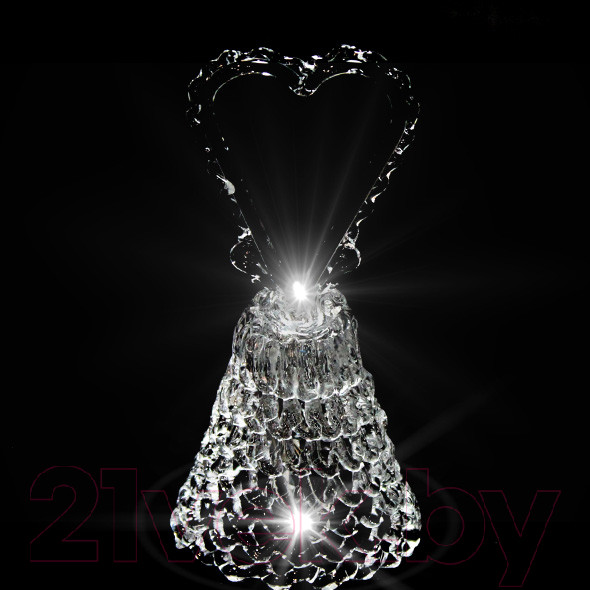 Изображение товара Колокольчик музыкальный ГусьХрусталь Сердце GH-M024