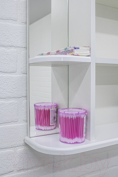 Изображение товара Шкаф с зеркалом для ванной Айсберг Волна 1-50 (правый)