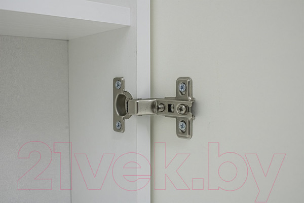 Изображение товара Шкаф с зеркалом для ванной Айсберг Волна 2-50 (правый)