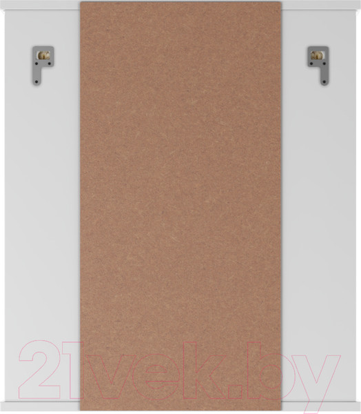 Изображение товара Шкаф с зеркалом для ванной Айсберг Волна 2-60 (левый)