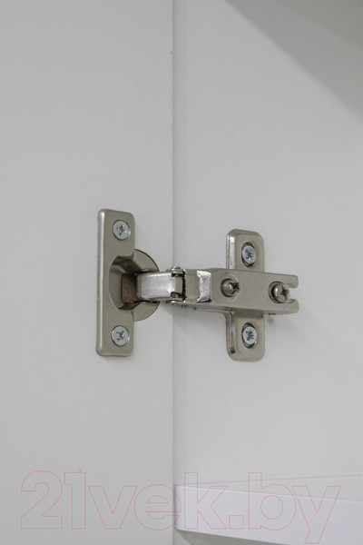 Изображение товара Шкаф с зеркалом для ванной Айсберг Волна 50 (левый)