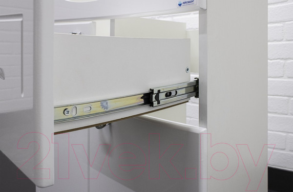 Изображение товара Тумба под умывальник Айсберг Уют 50 Классик с верхним ящиком В1