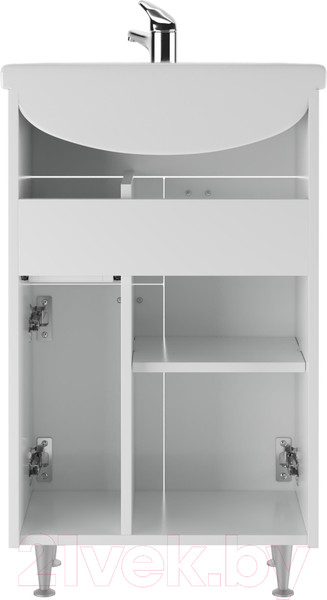 Изображение товара Тумба под умывальник Айсберг Уют 50 Классик с верхним ящиком В1