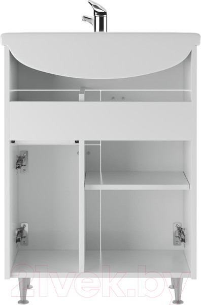 Изображение товара Тумба под умывальник Айсберг Уют 60 Классик с верхним ящиком В1