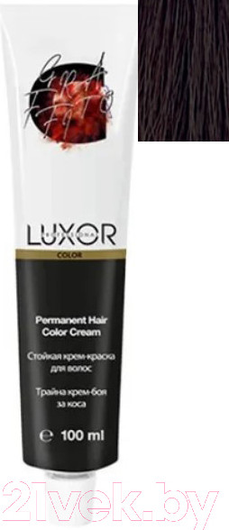 Изображение товара Крем-краска для волос Luxor Professional Стойкая 6.75 (100мл, темный блондин шоколадный махагоновый)