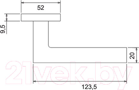 Изображение товара Ручка дверная Puerto Савоярди / INAL 514-03 BN (черный никель)