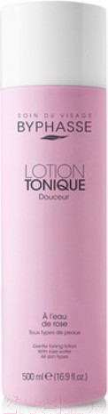 Изображение товара Тоник для лица Byphasse Мягкий с розовой водой Для всех типов кожи (500мл)