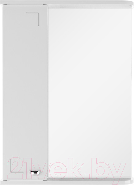 Изображение товара Шкаф с зеркалом для ванной Айсберг Классик 50 (левый)