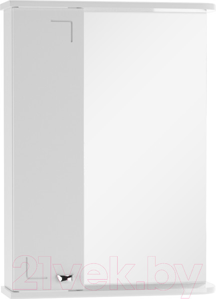 Изображение товара Шкаф с зеркалом для ванной Айсберг Классик 50 (левый)