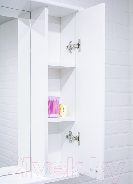 Изображение товара Шкаф с зеркалом для ванной Айсберг Классик 50 (правый)