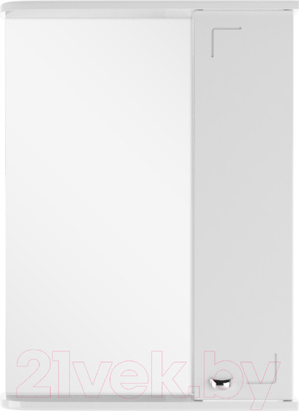 Изображение товара Шкаф с зеркалом для ванной Айсберг Классик 50 (правый)