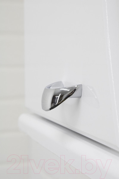 Изображение товара Шкаф с зеркалом для ванной Айсберг Волна 60 (левый)