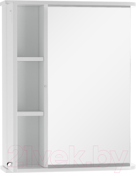 Изображение товара Шкаф с зеркалом для ванной Айсберг Классик 55 (левый)