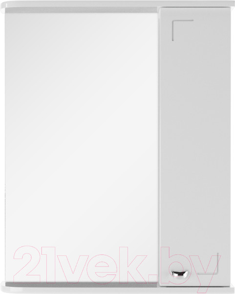 Изображение товара Шкаф с зеркалом для ванной Айсберг Классик 55 (правый)