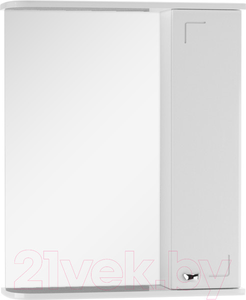 Изображение товара Шкаф с зеркалом для ванной Айсберг Классик 55 (правый)