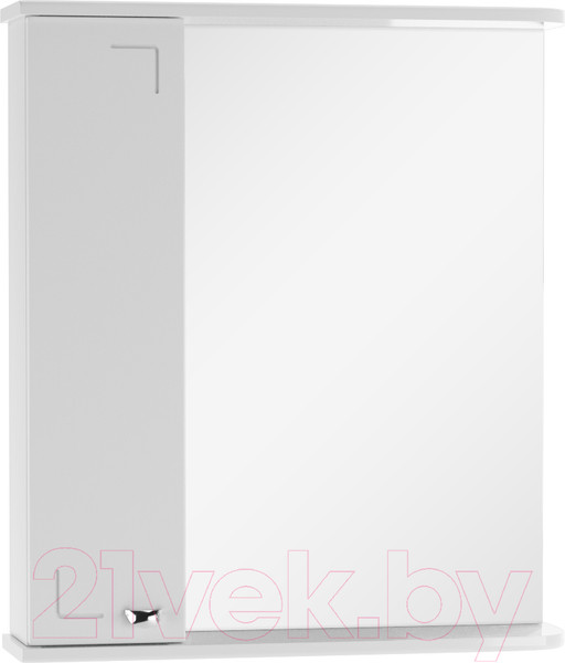 Изображение товара Шкаф с зеркалом для ванной Айсберг Классик 60 (левый)